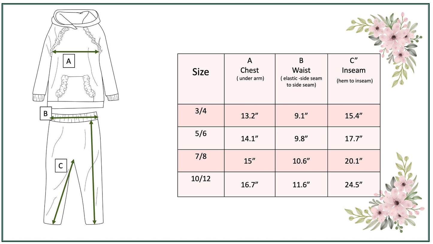 Kids Blush Ruffle Hoodie