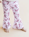 Checkered Candy Cane Flare Pants | Pink × 1