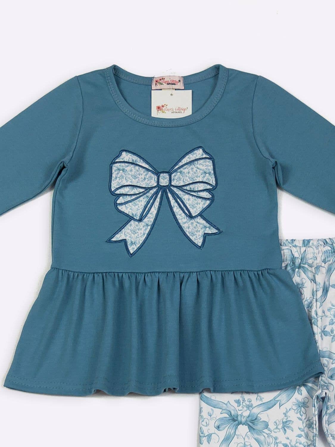 Bow Belle Girls Set - embroidery