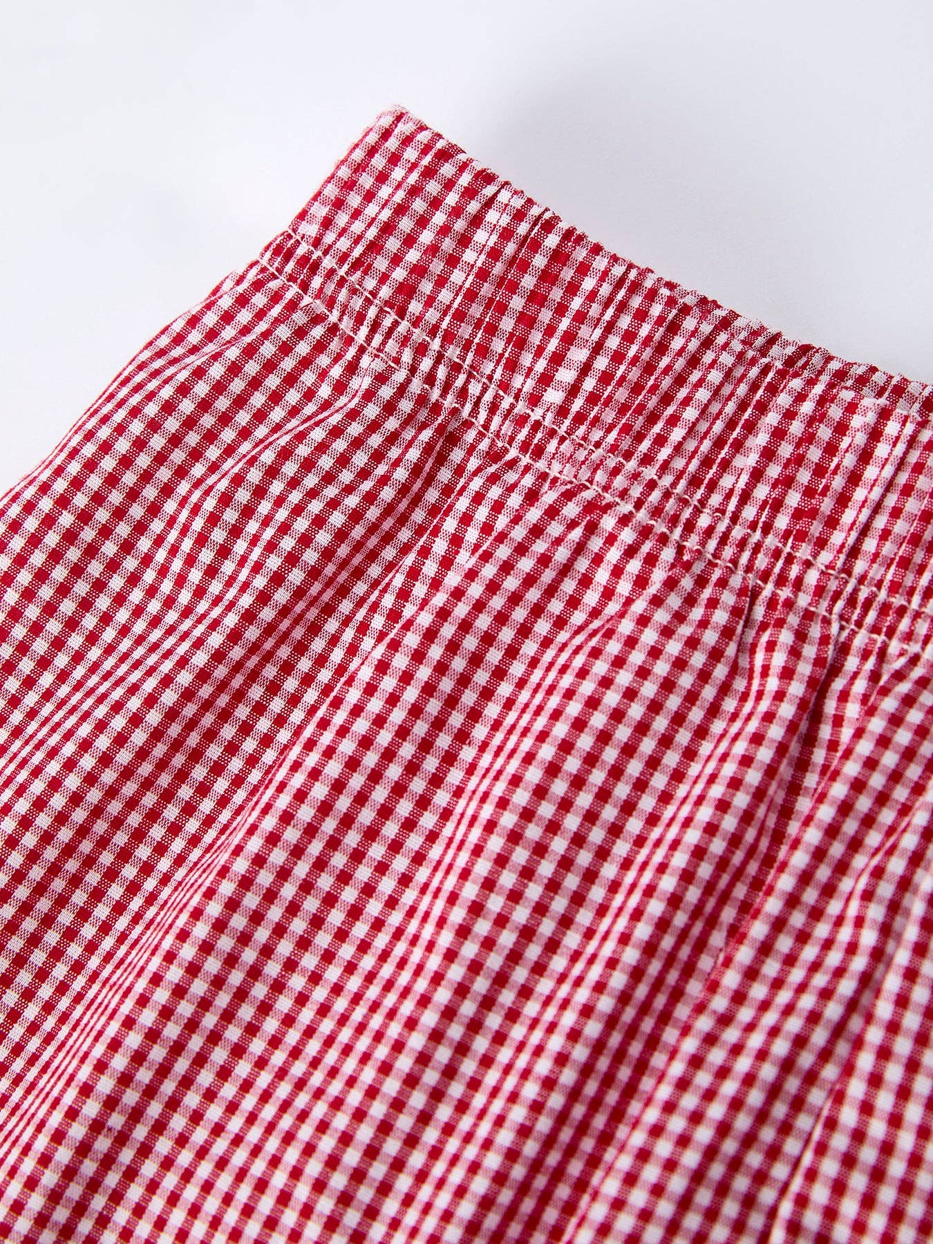 Crab Applique Boy Top And Plaid Shorts Set