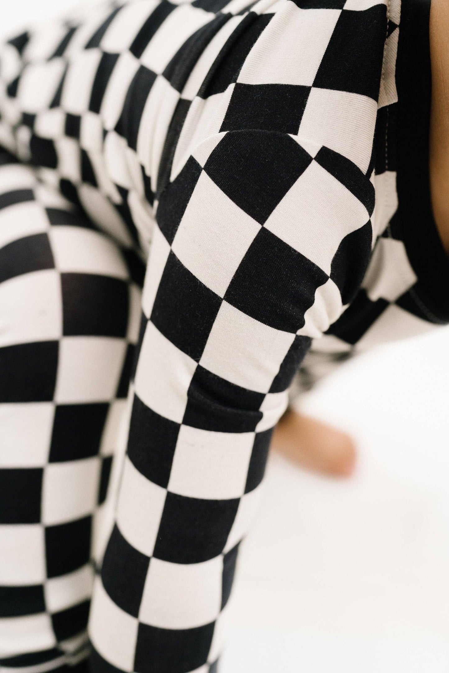 Black Checkered Bamboo Set