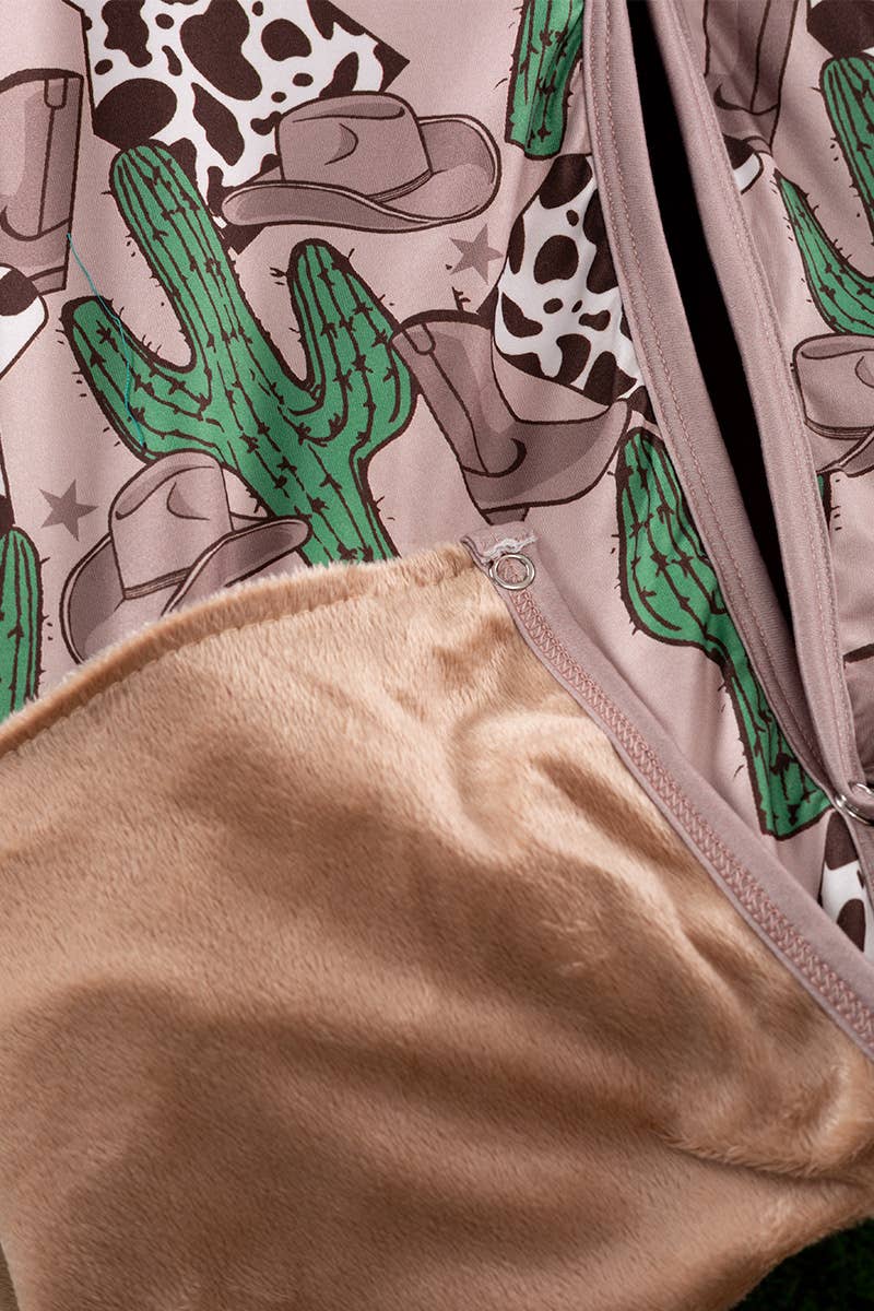 CACTUS & COWGIRL HAT PRINTED CAR SEAT COVER. ZYTB65113003 M