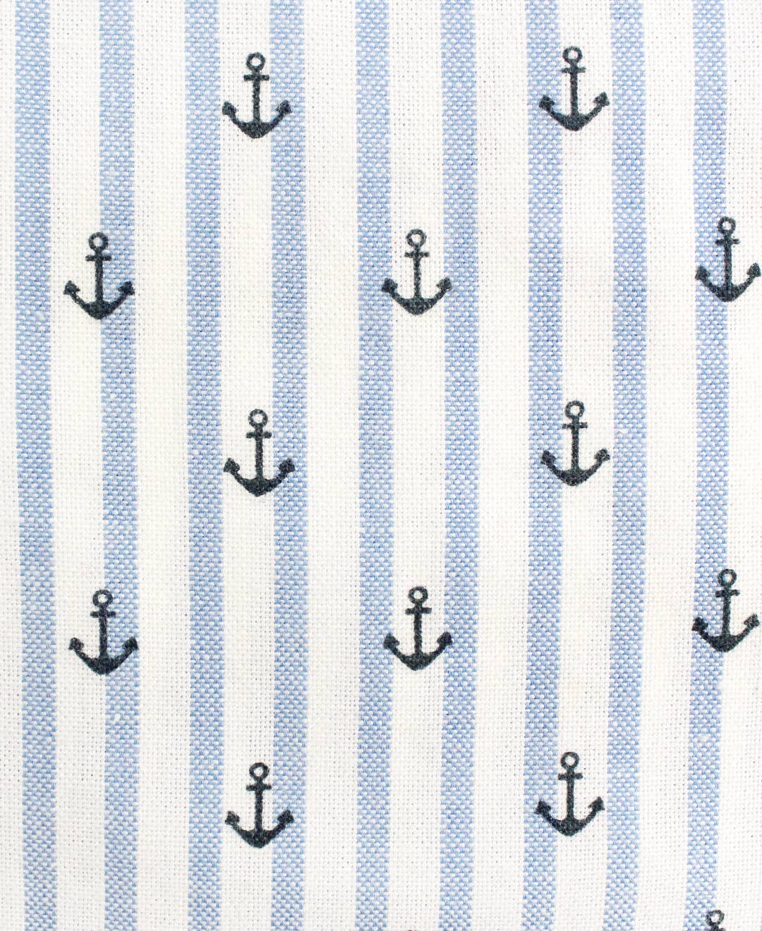 Boys Anchors Ahoy Stripe Long Sleeve Button Down Shirt