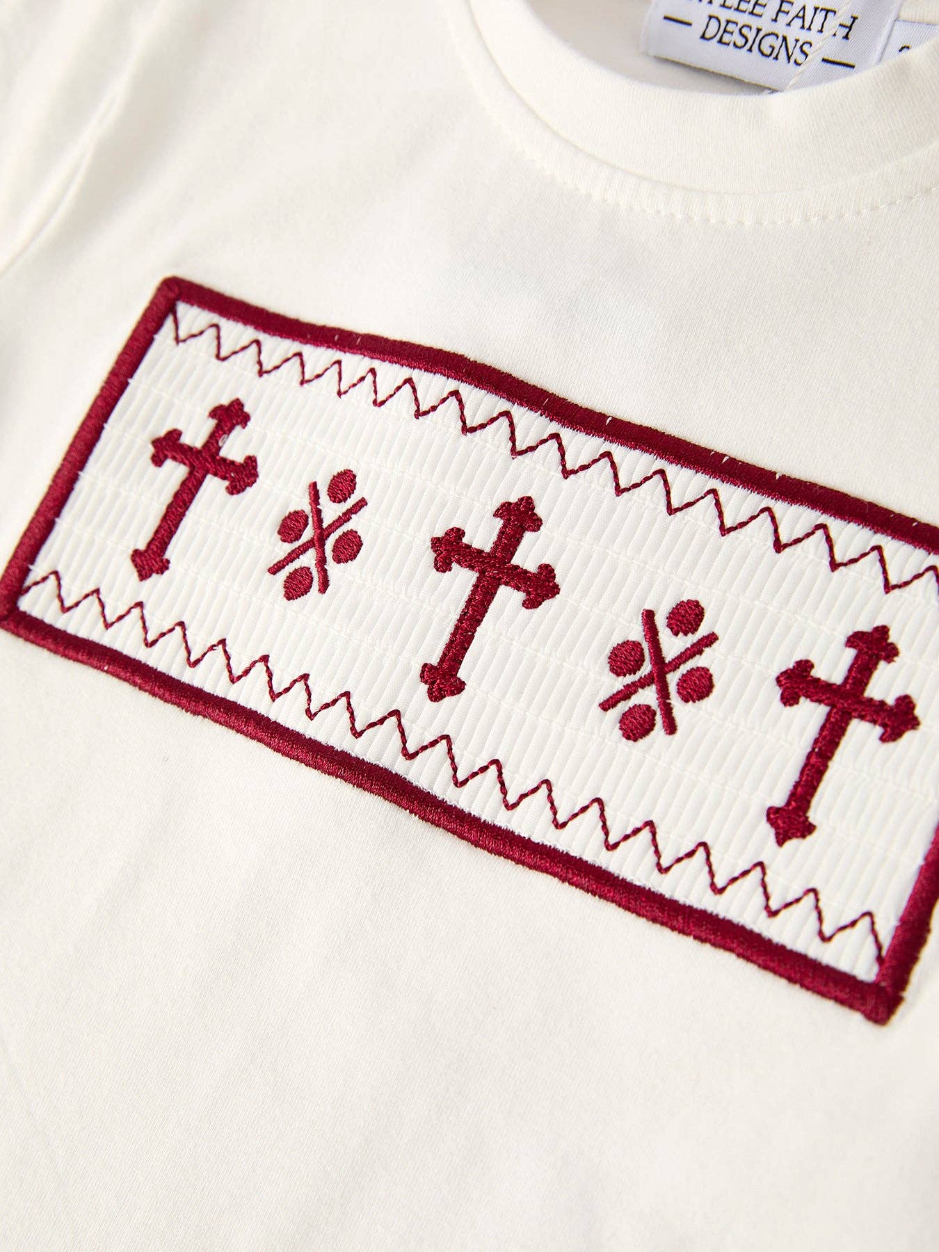 Dark Red Smocked Church Christ Bishop Christening Boys'Set