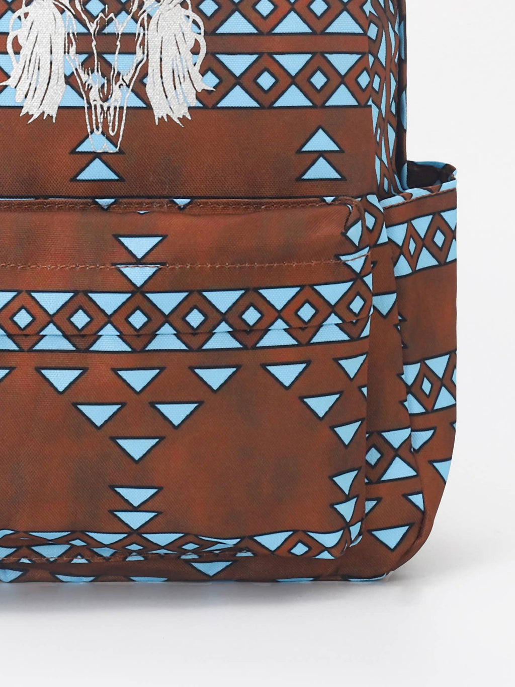 Kids Western Cow Print Aztec Backpack