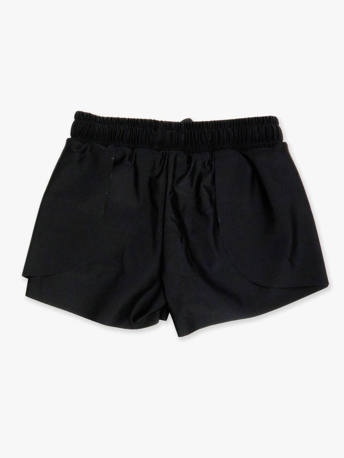 Girls Black Active Butterfly Shorts