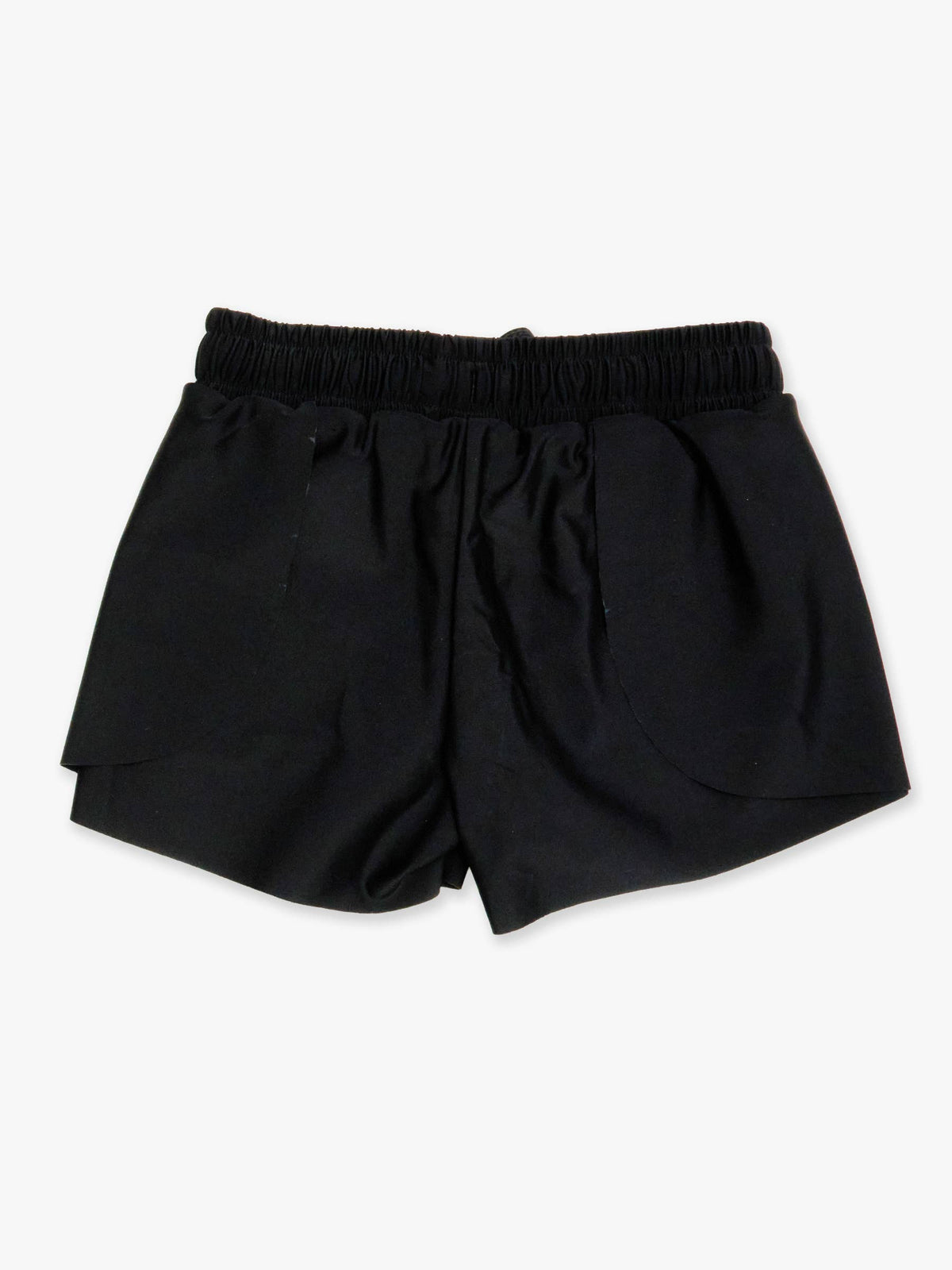 Girls Black Active Butterfly Shorts