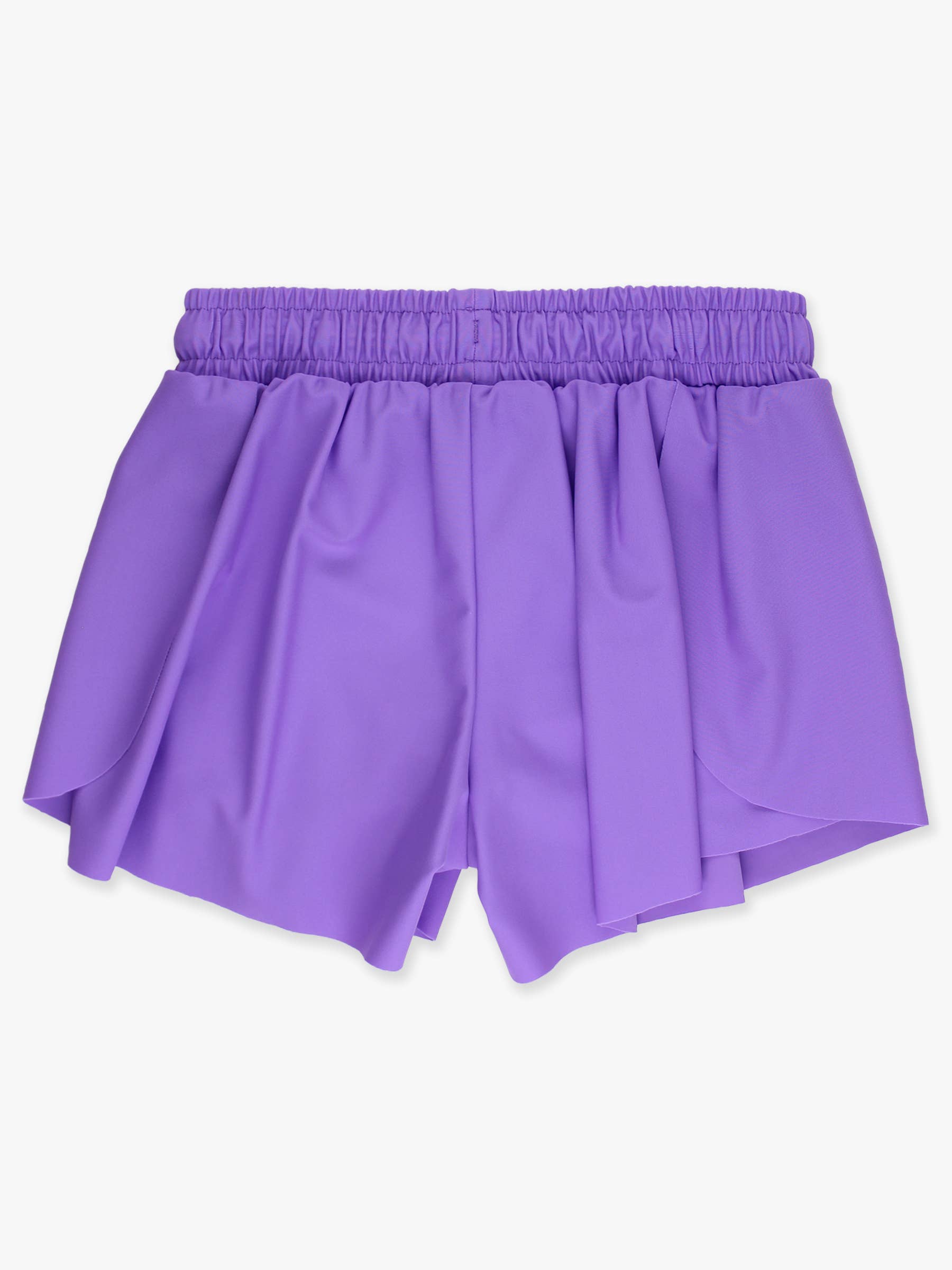 Girls Neon Purple Active Butterfly Shorts