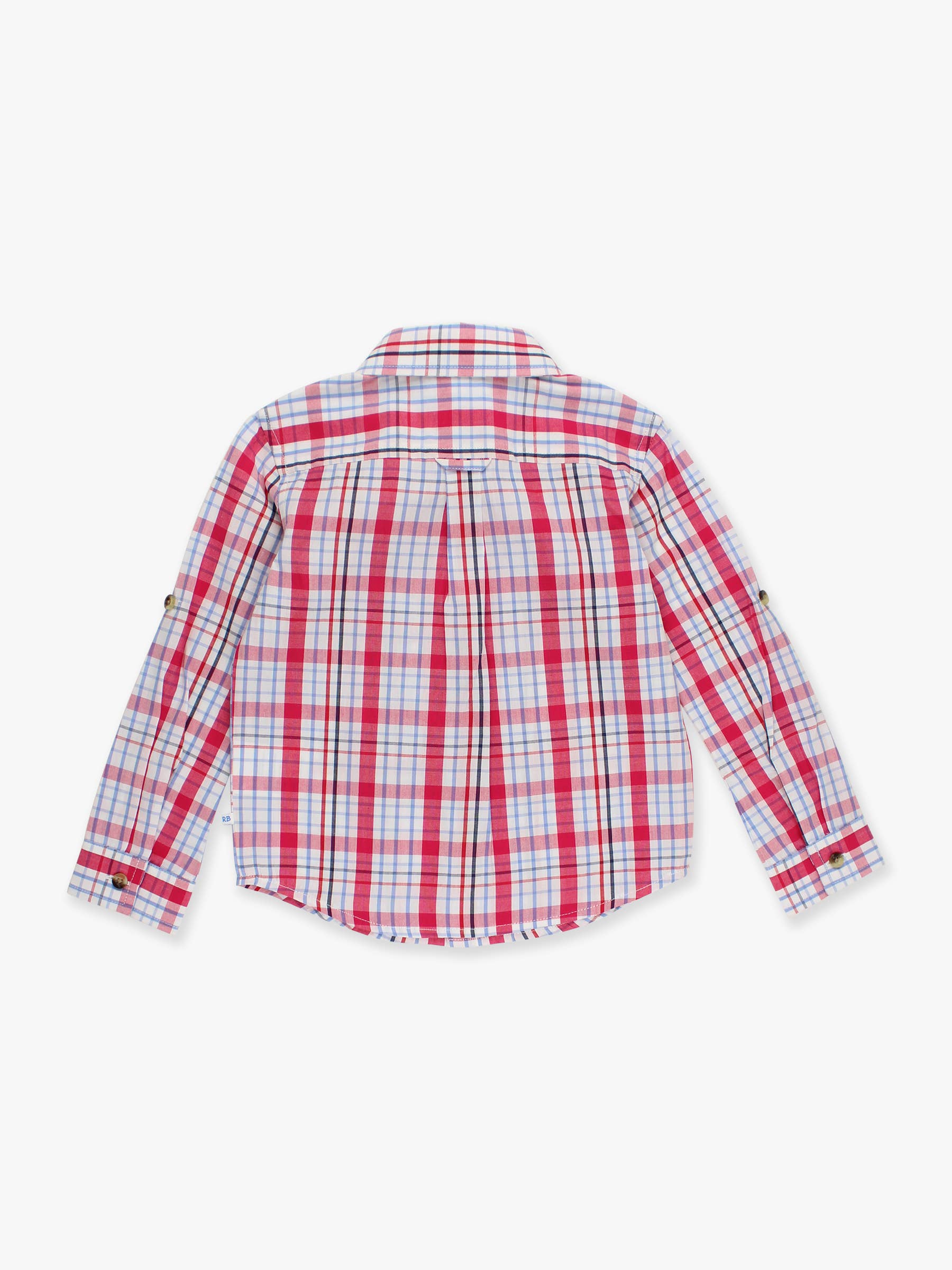 Boys Adley Plaid Long Sleeve Button Down Shirt