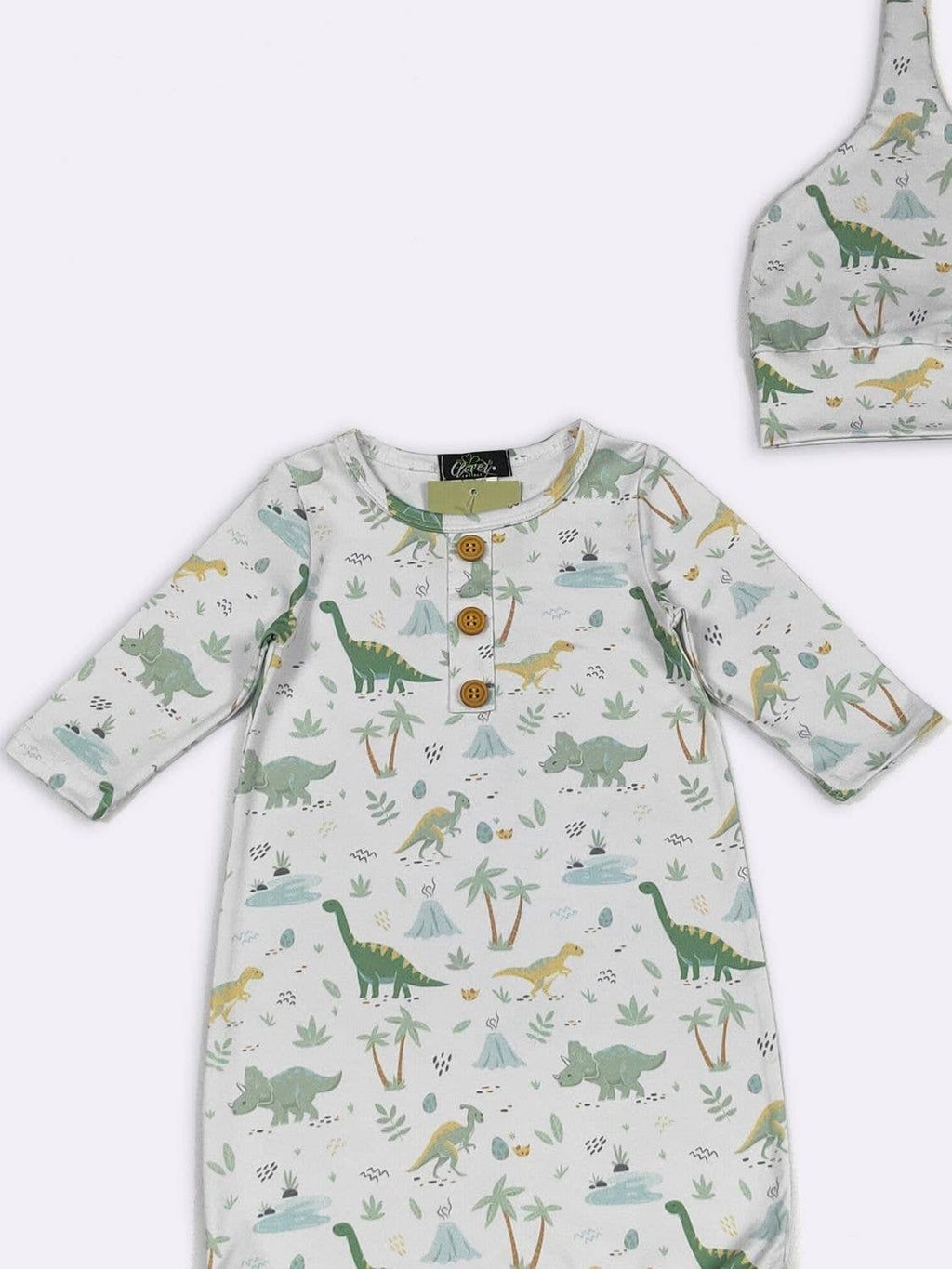 Dino-Mite Baby Knotted Gown