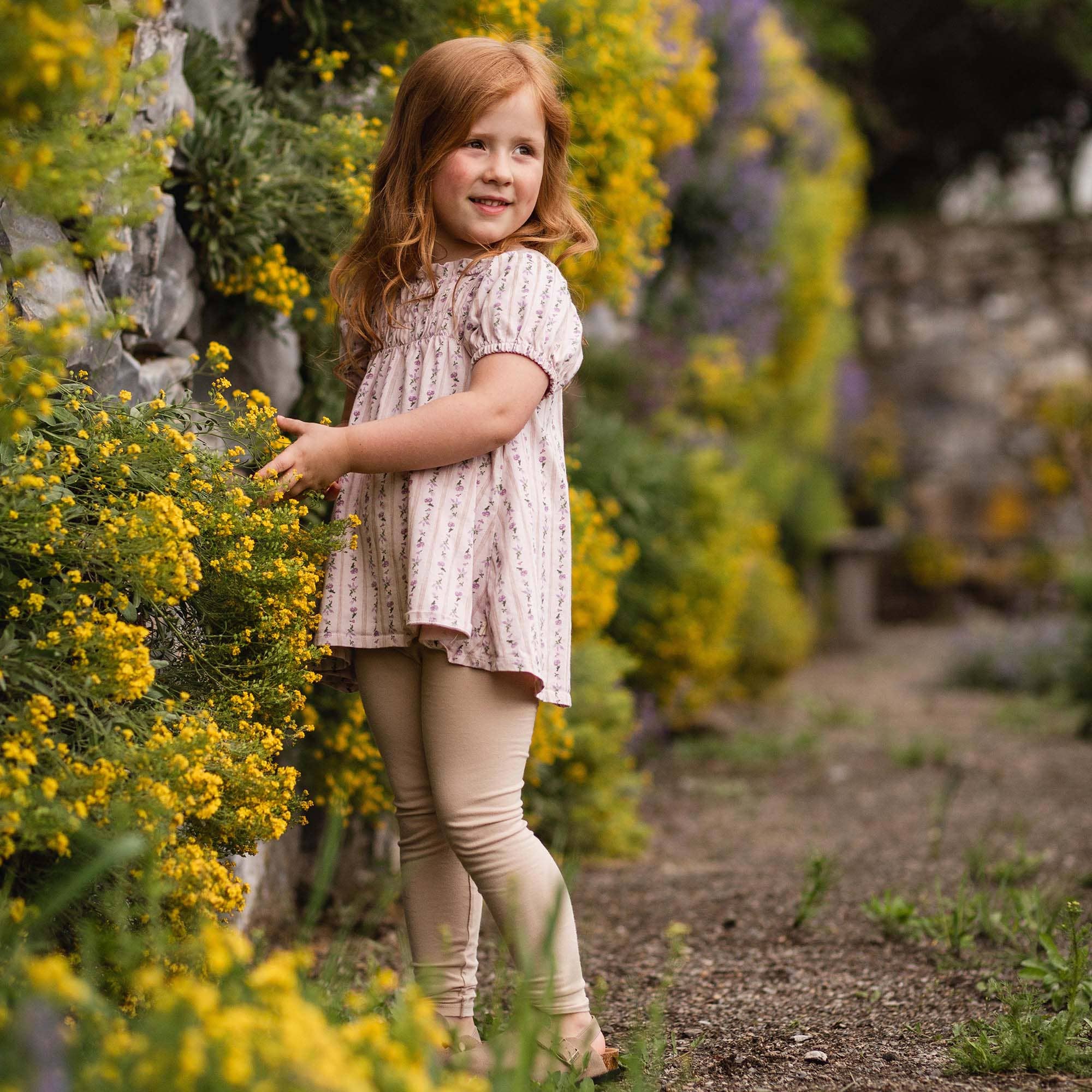 Farmhouse Floral Toddler Tunic Set