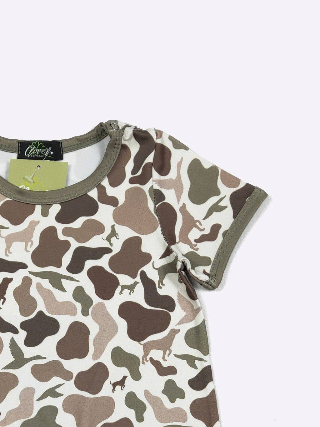 Camo Hound Boy Romper