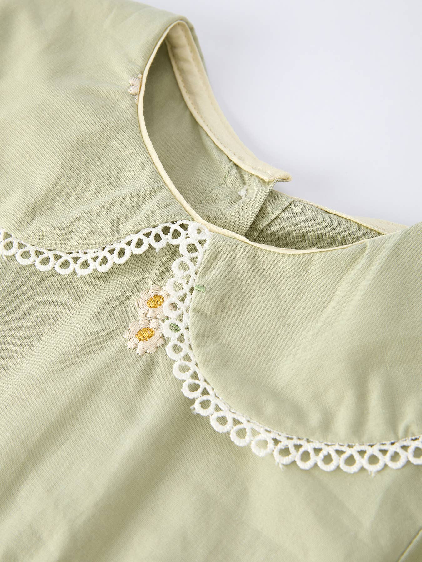 Girls Floral  Romper with Long Sleeves