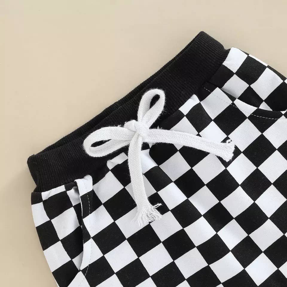 Boys Checkered Skater Baby and Toddler Jogger Pants