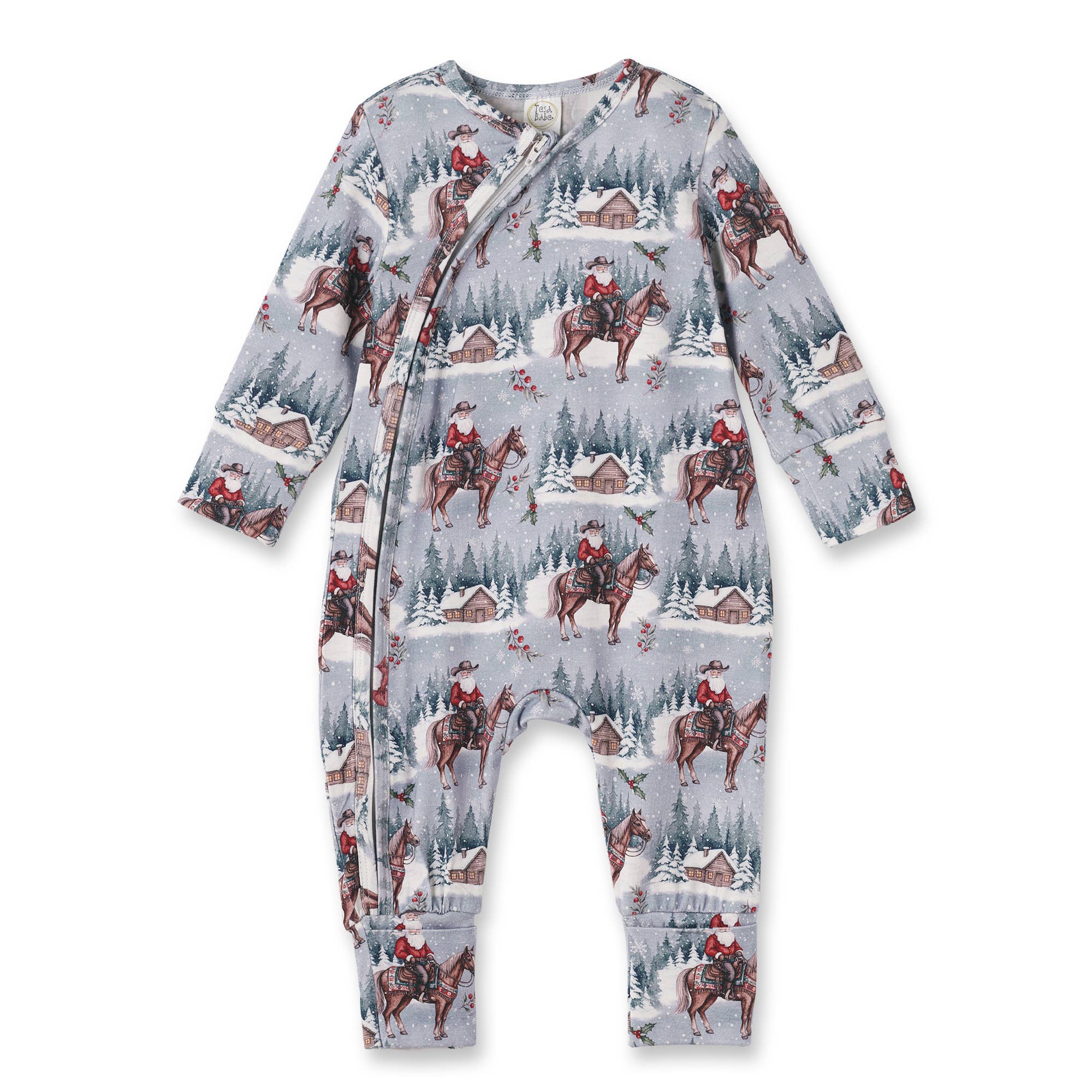 Cowboy Christmas Family Matching Soft Bamboo Pajamas