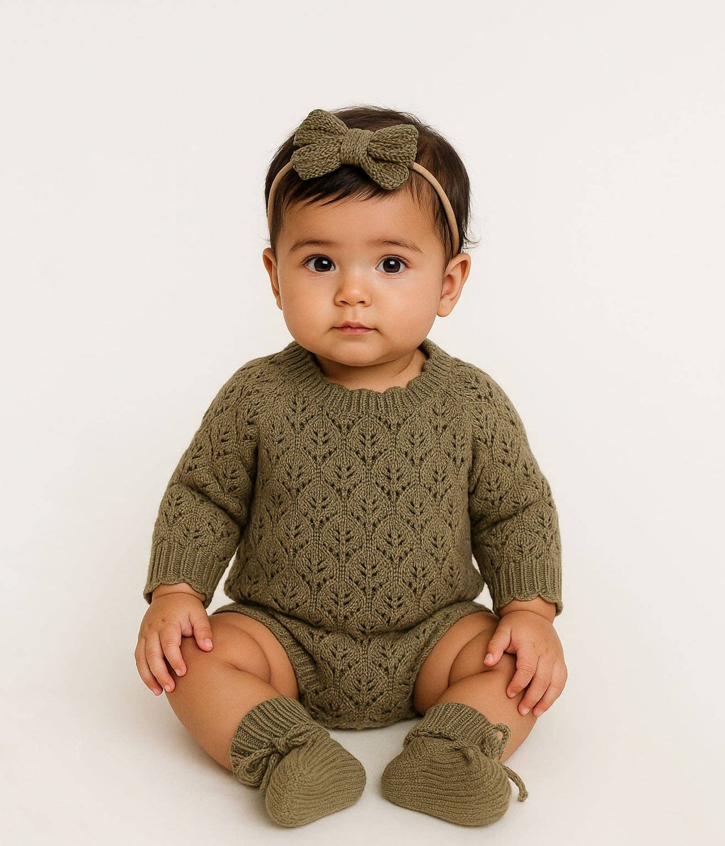 Willow Lacy Romper: PREEMIE