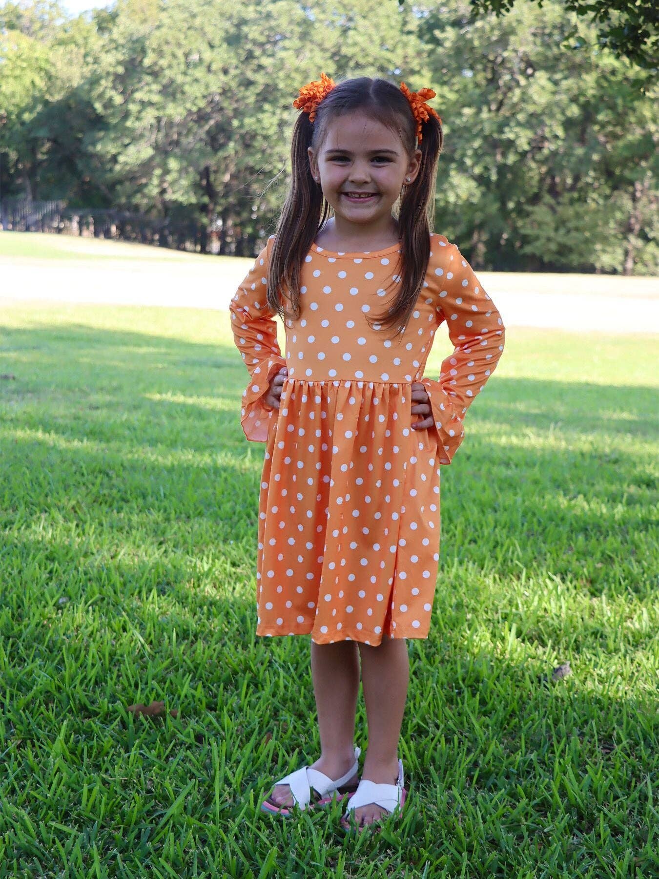 Thanksgiving Day Fall Pumpkin Print Dress