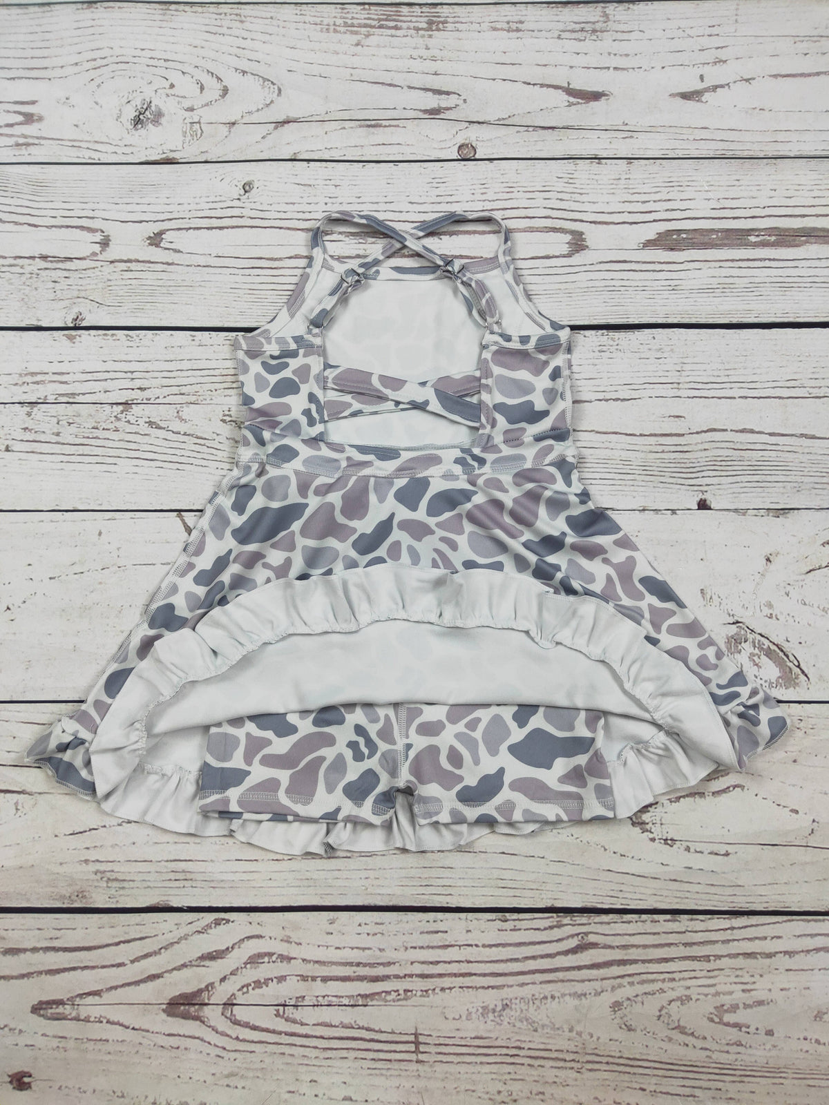 Baby Girls Camouflage Printed Athletic Dresses