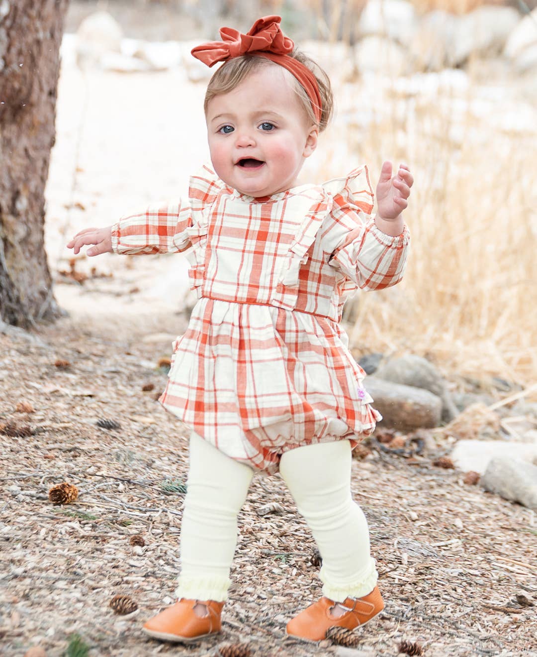 Girls Ivory Footless Ruffle Tights