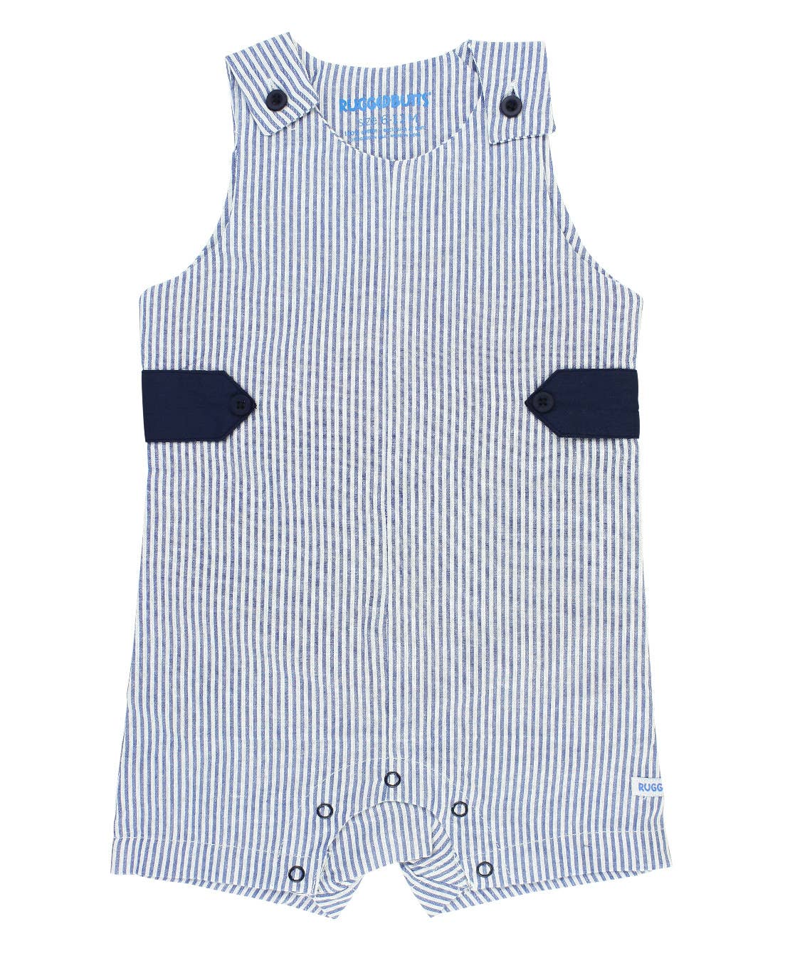 Baby Boys Blue Seersucker Classic Jon Jon