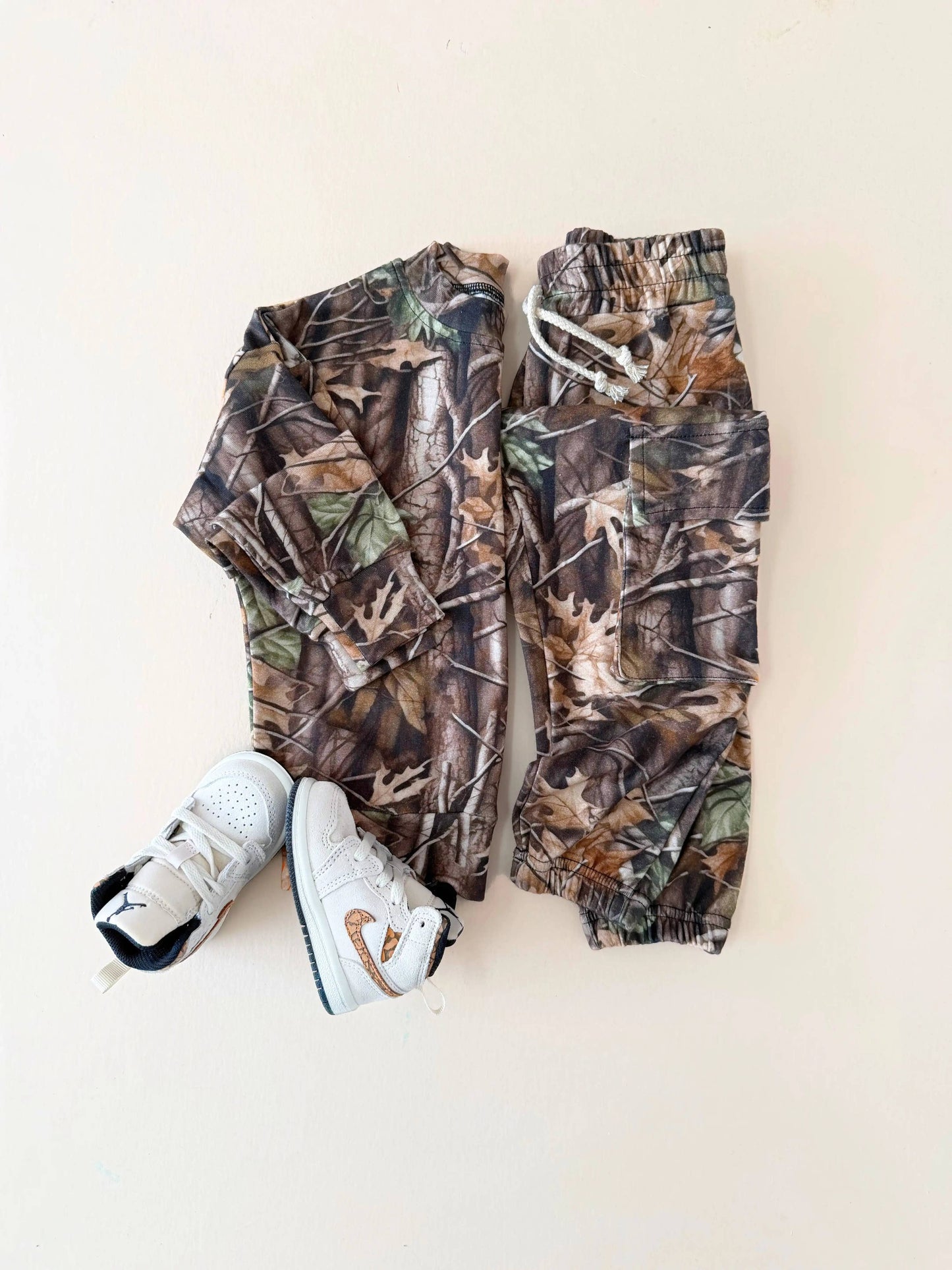 Cargo Jogger Set | Brown Camo