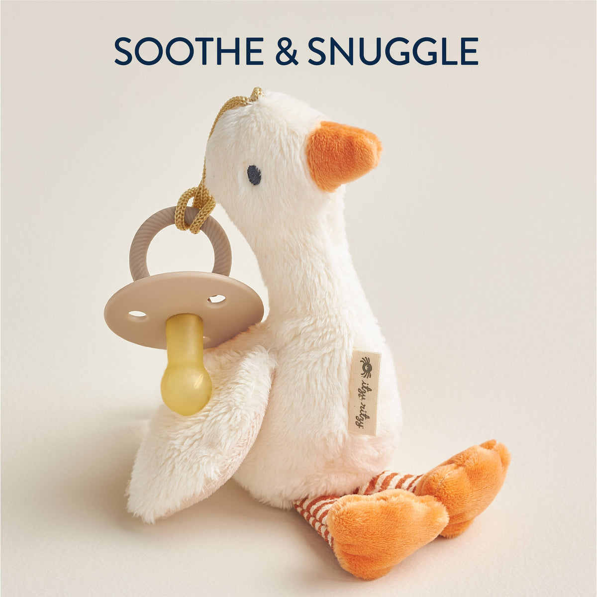 *NEW OPTIONS* Bitzy Pal Natural Rubber Pacifier & Plush