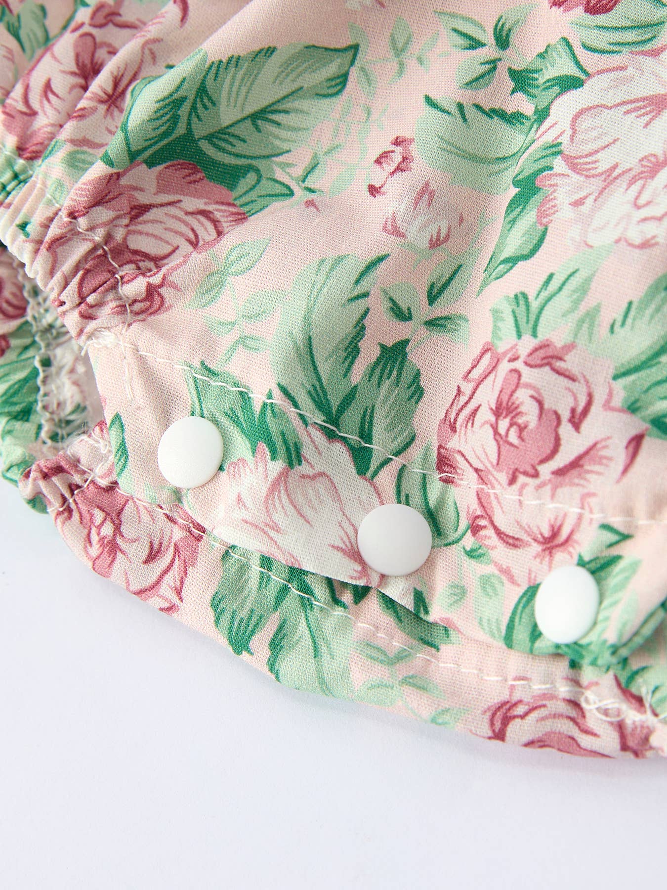 Vintage Rose Baby Girls Romper