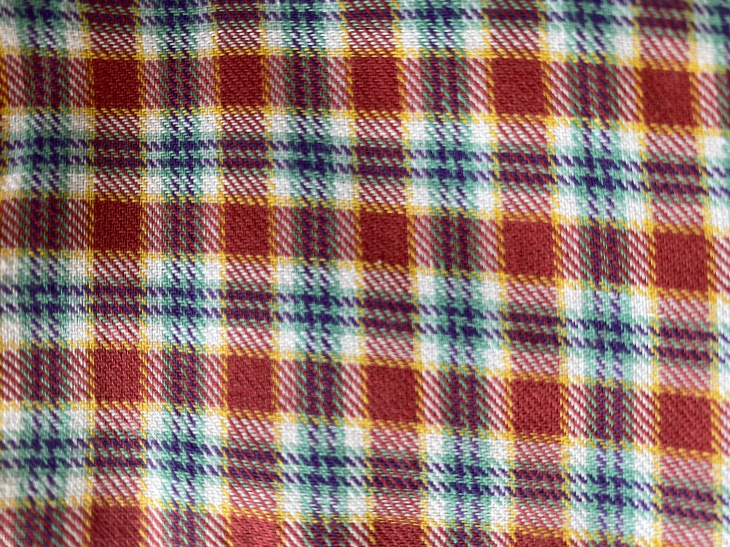 PLAID LONG SLEEVE PEARL SNAP - Red/Blue