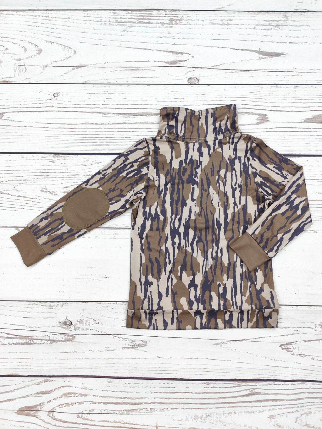 Kids Camouflage Zip Hunting Pullover