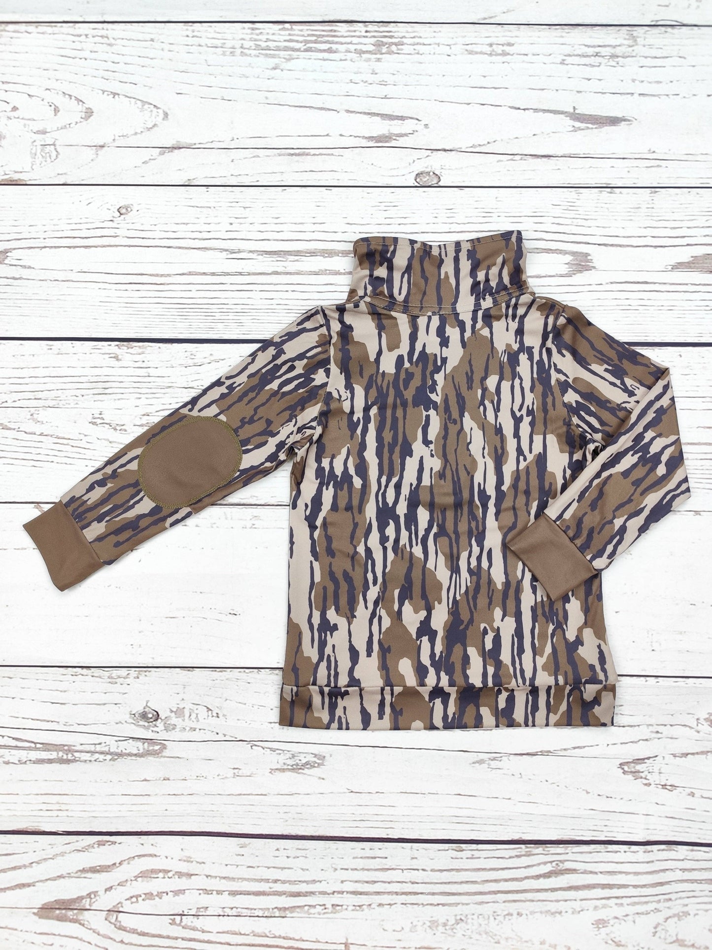 Kids Camouflage Zip Hunting Pullover