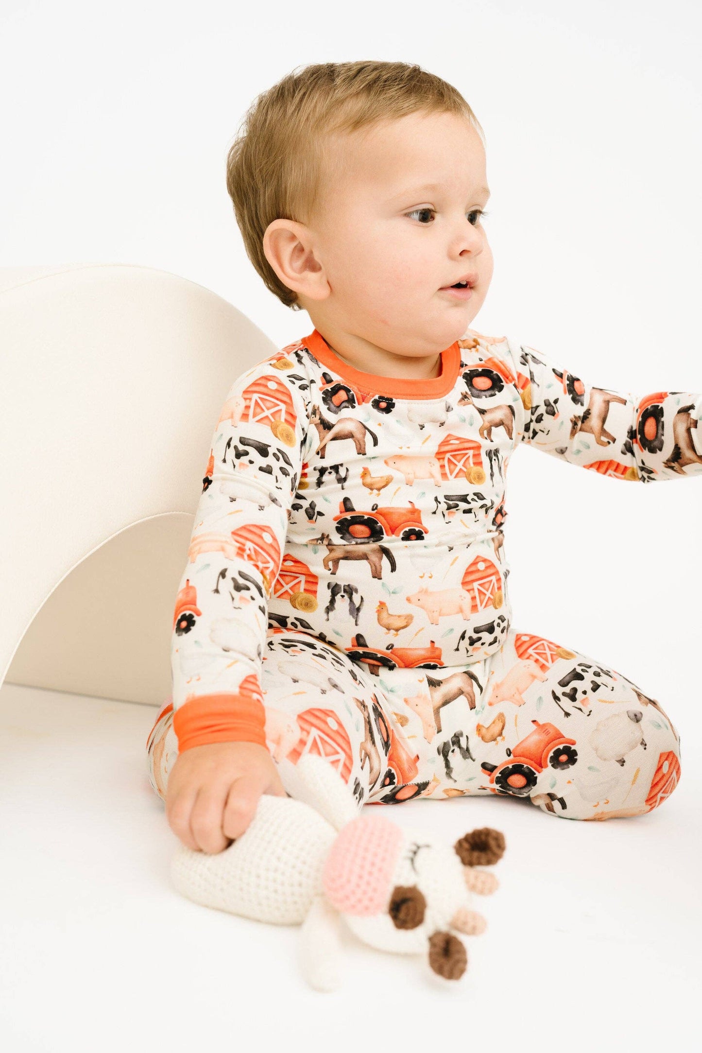 Little Red Barnyard Bamboo Set