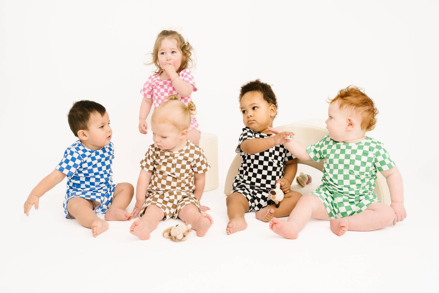 Black Checkered Pocket Set