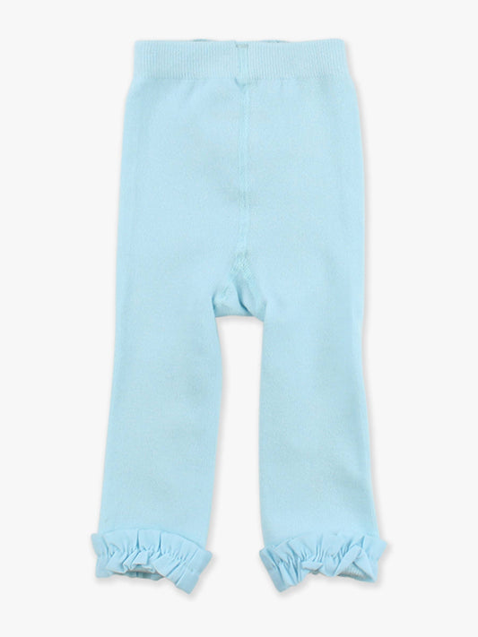 Girls Ocean Tide Footless Ruffle Tights
