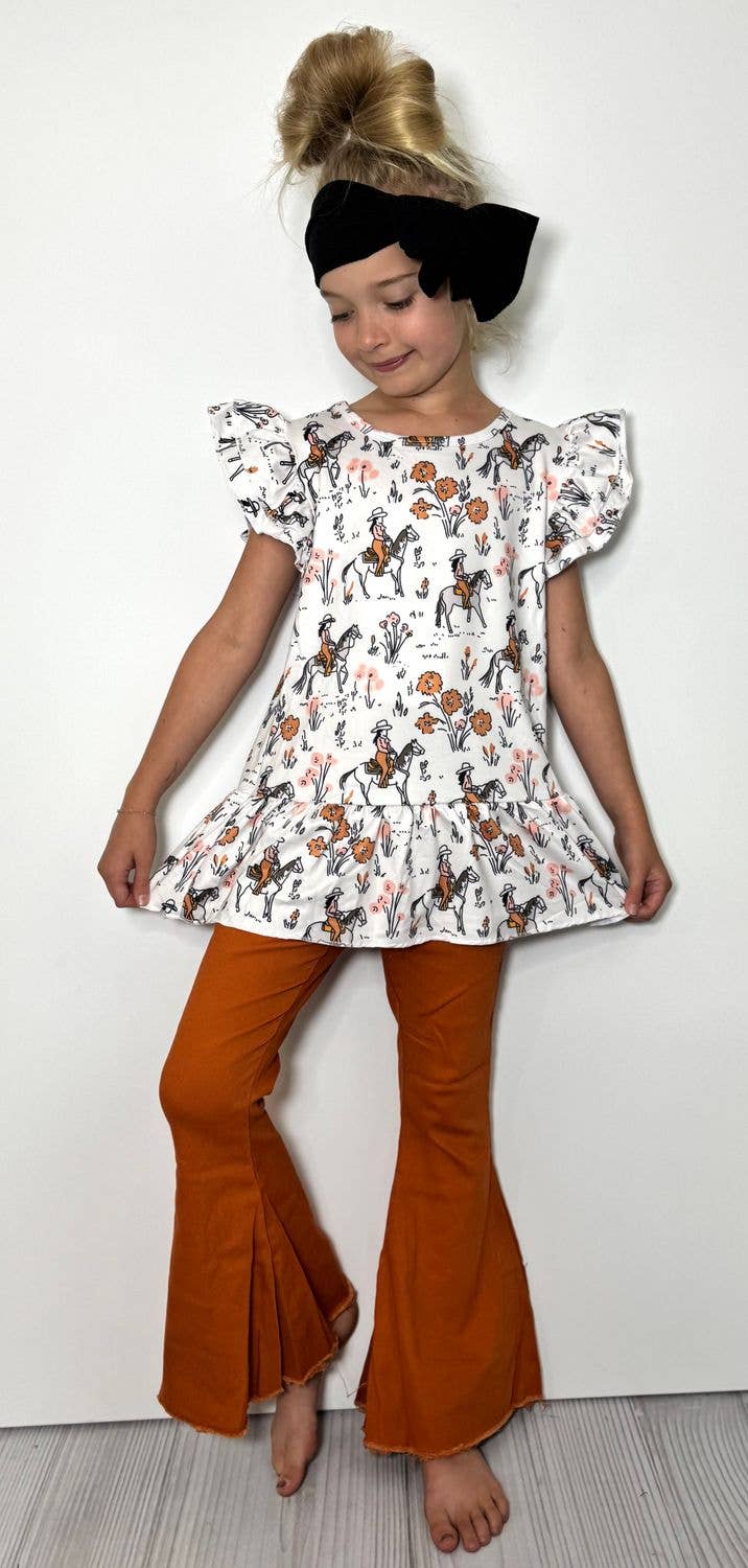 Tawny Cowgirl Girls Set