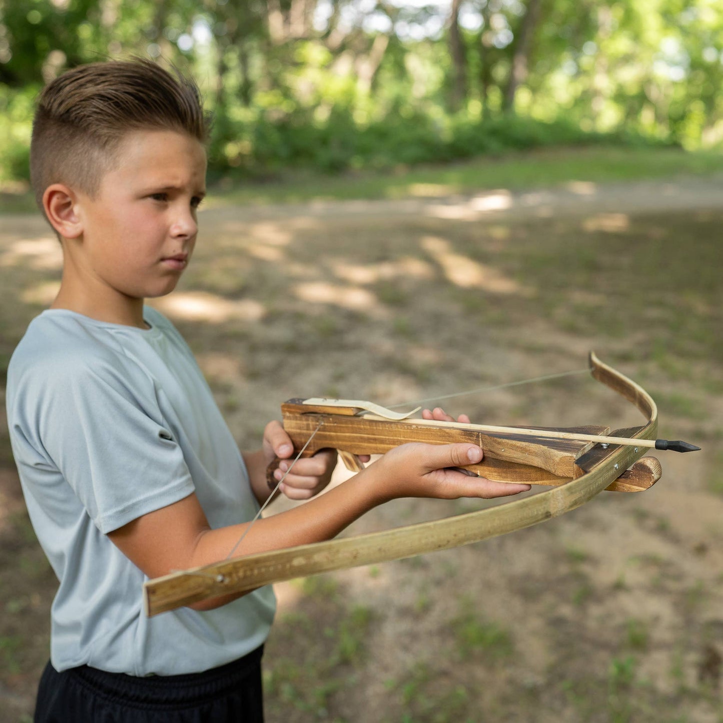 Large Wooden Crossbow w/ Quiver