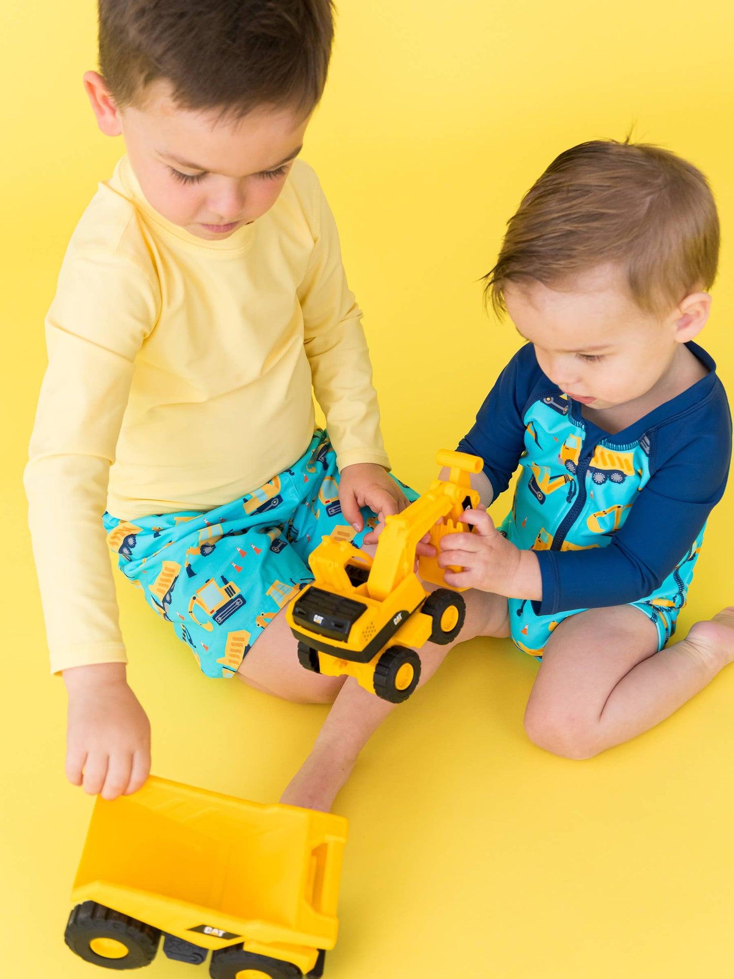 Boys Under Construction Swim Trunks