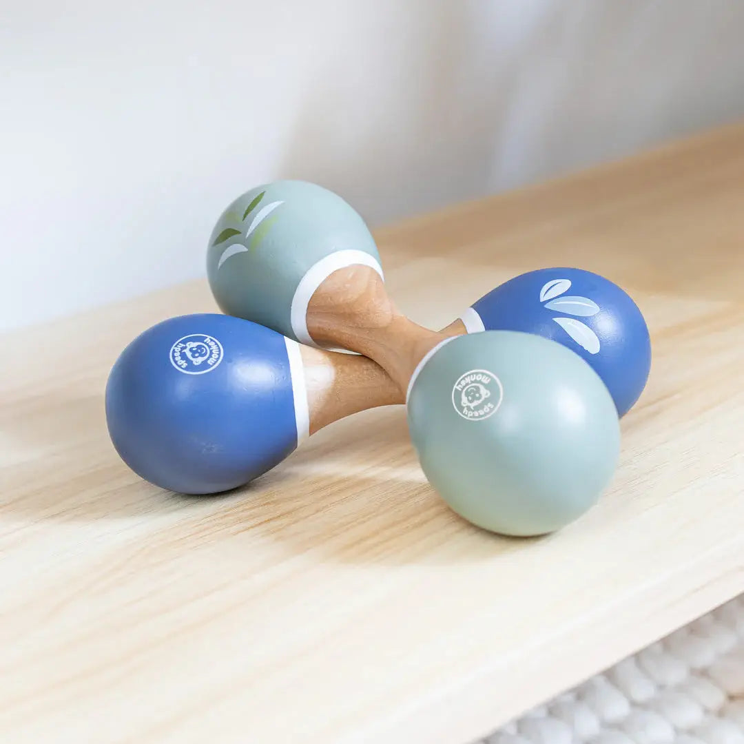 Display of 10 assorted Maracas