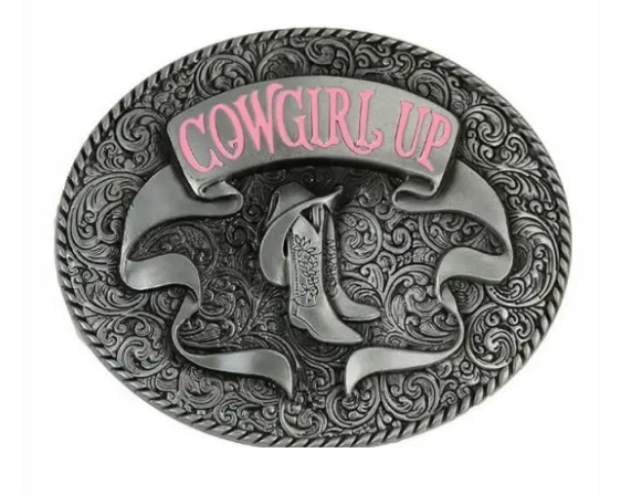 Cowboy Up Belt Buckle 1258