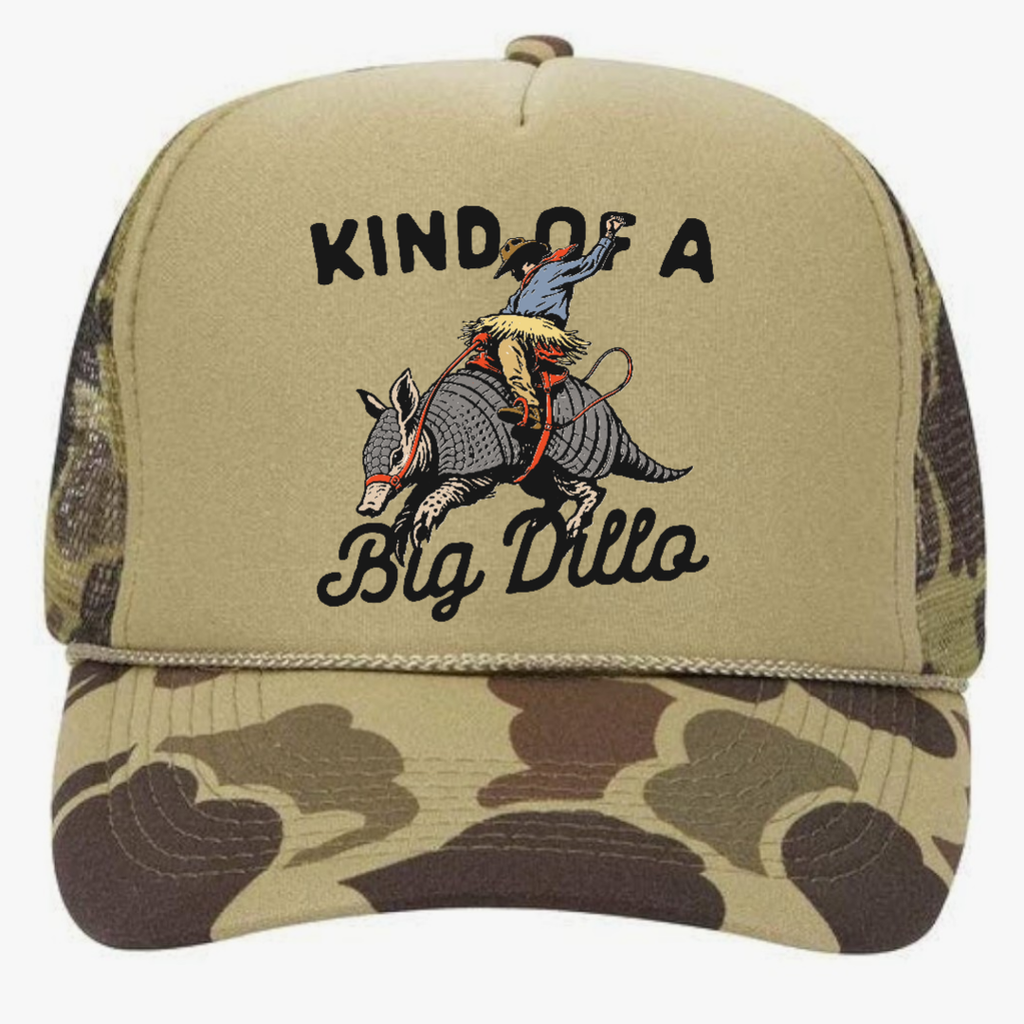 Tan Camo Rodeo Trucker Hat Fishing Hunting