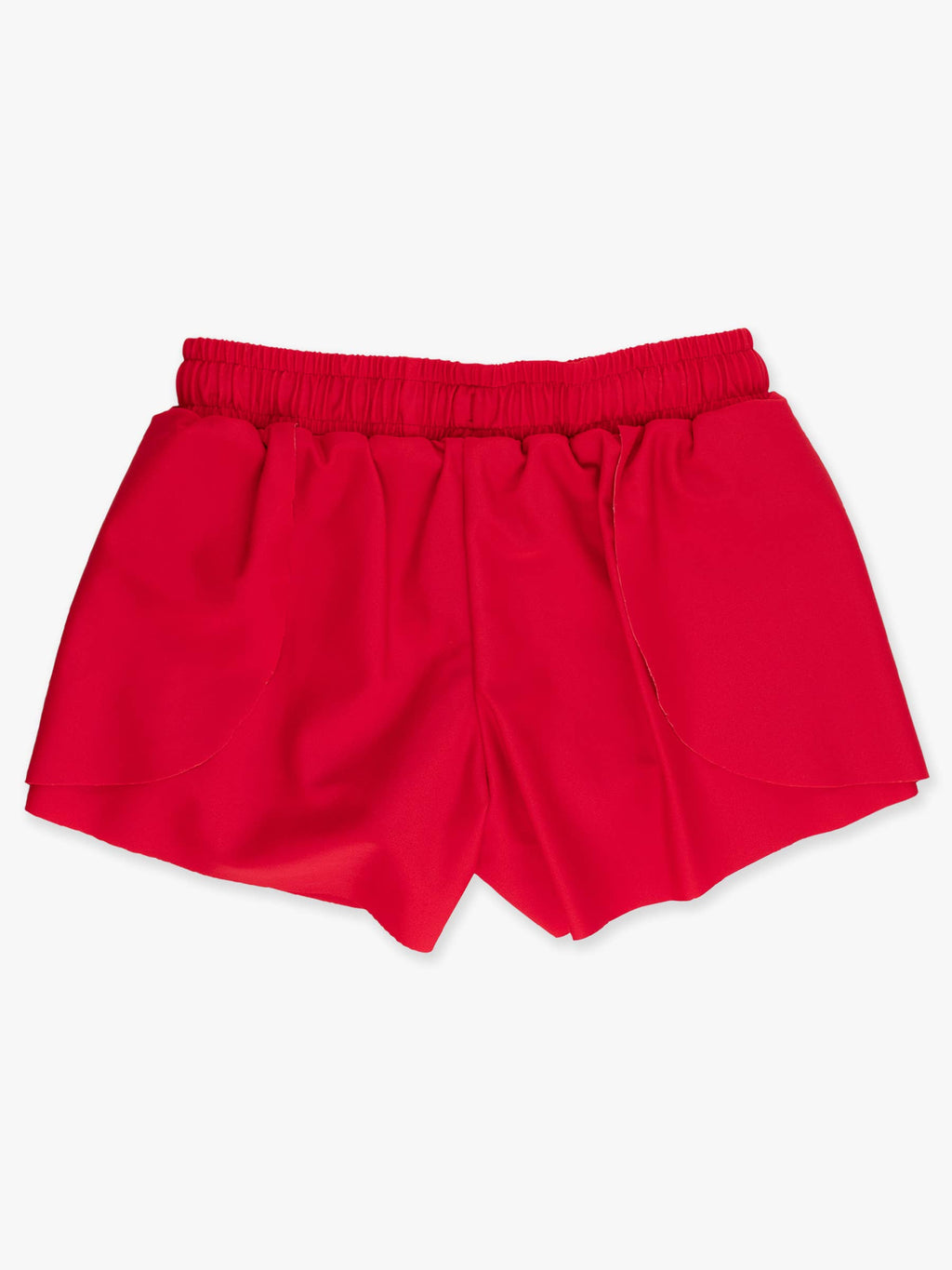 Girls Red Active Butterfly Shorts
