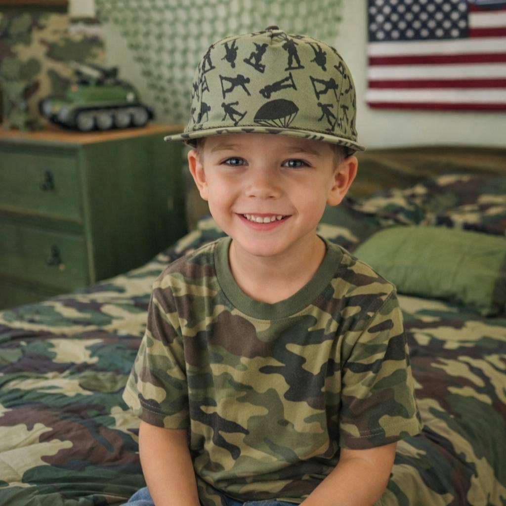 Toddler Toy  Army Men Snapback Hat