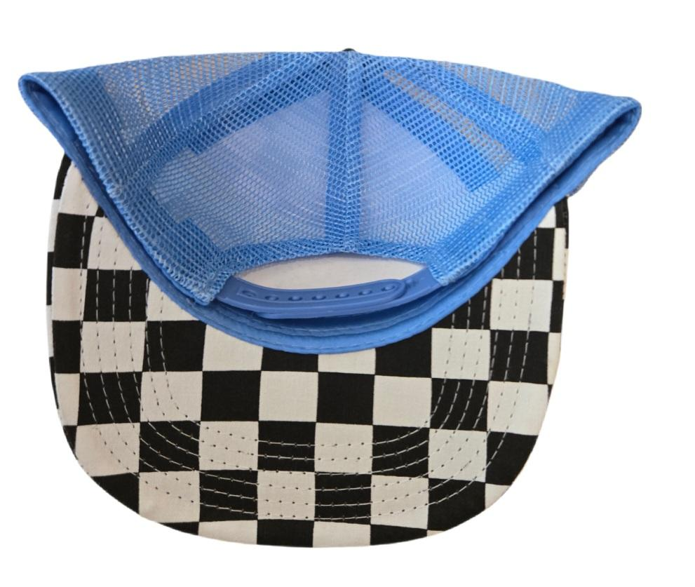 Toddler Kids Checkered Trucker Hat Checker