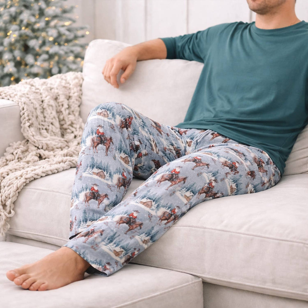 Cowboy Christmas Family Matching Soft Bamboo Pajamas