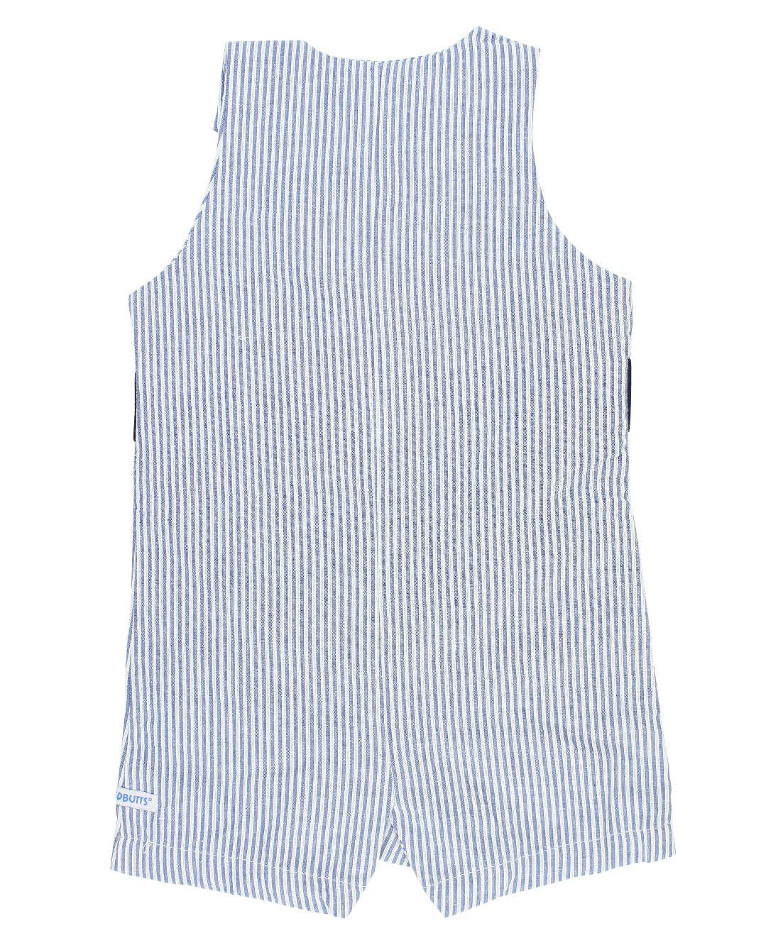 Baby Boys Blue Seersucker Classic Jon Jon