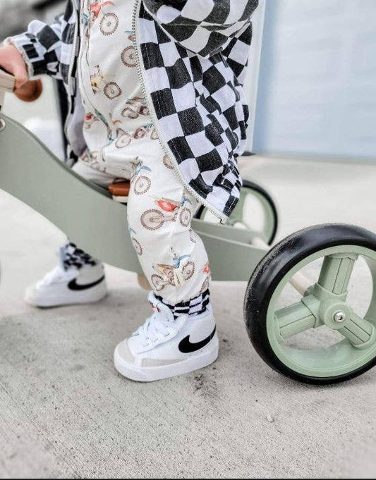 Baby Boy Dirt Bike Motocross Sleeper/Pajamas