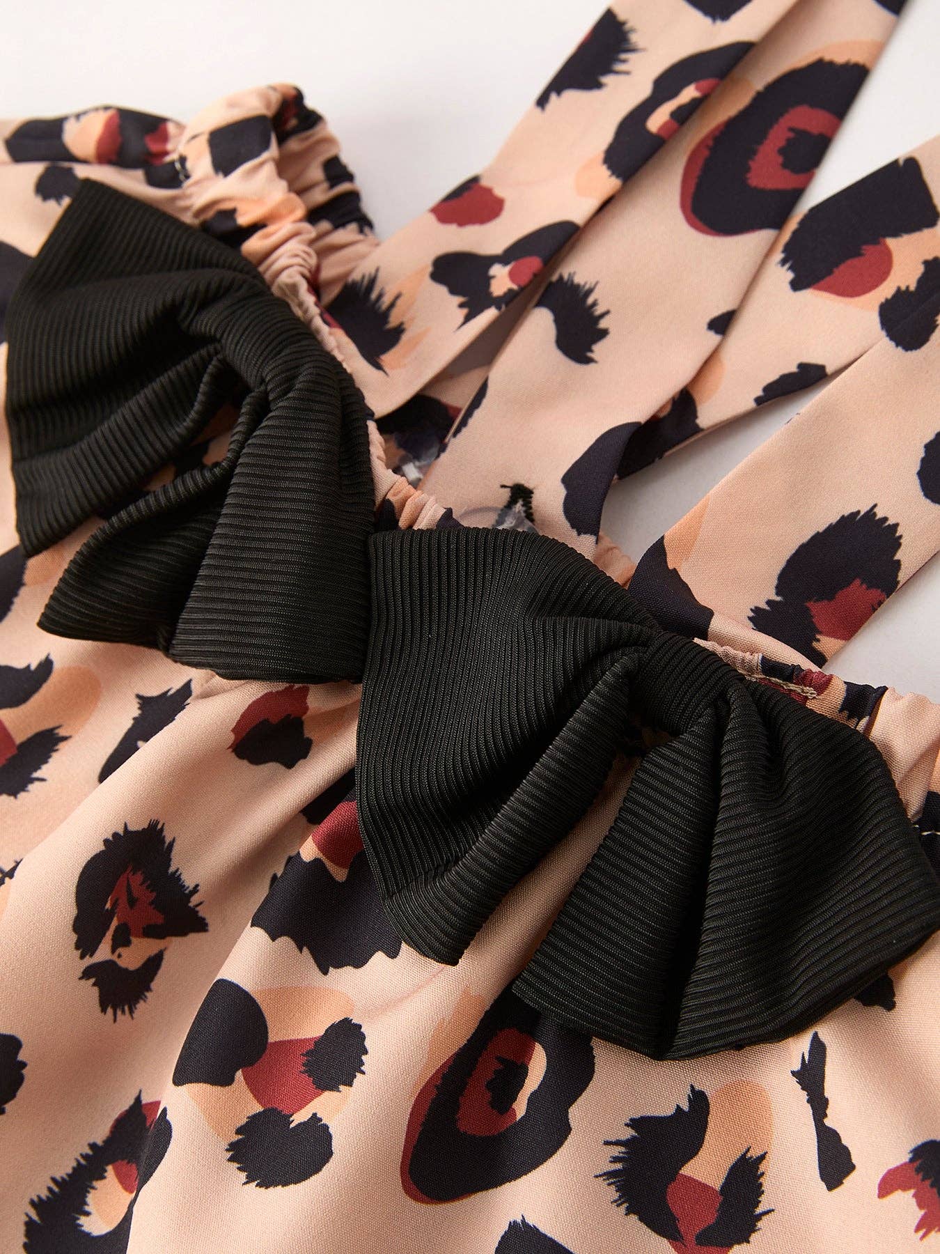 Girls Leopard Romper