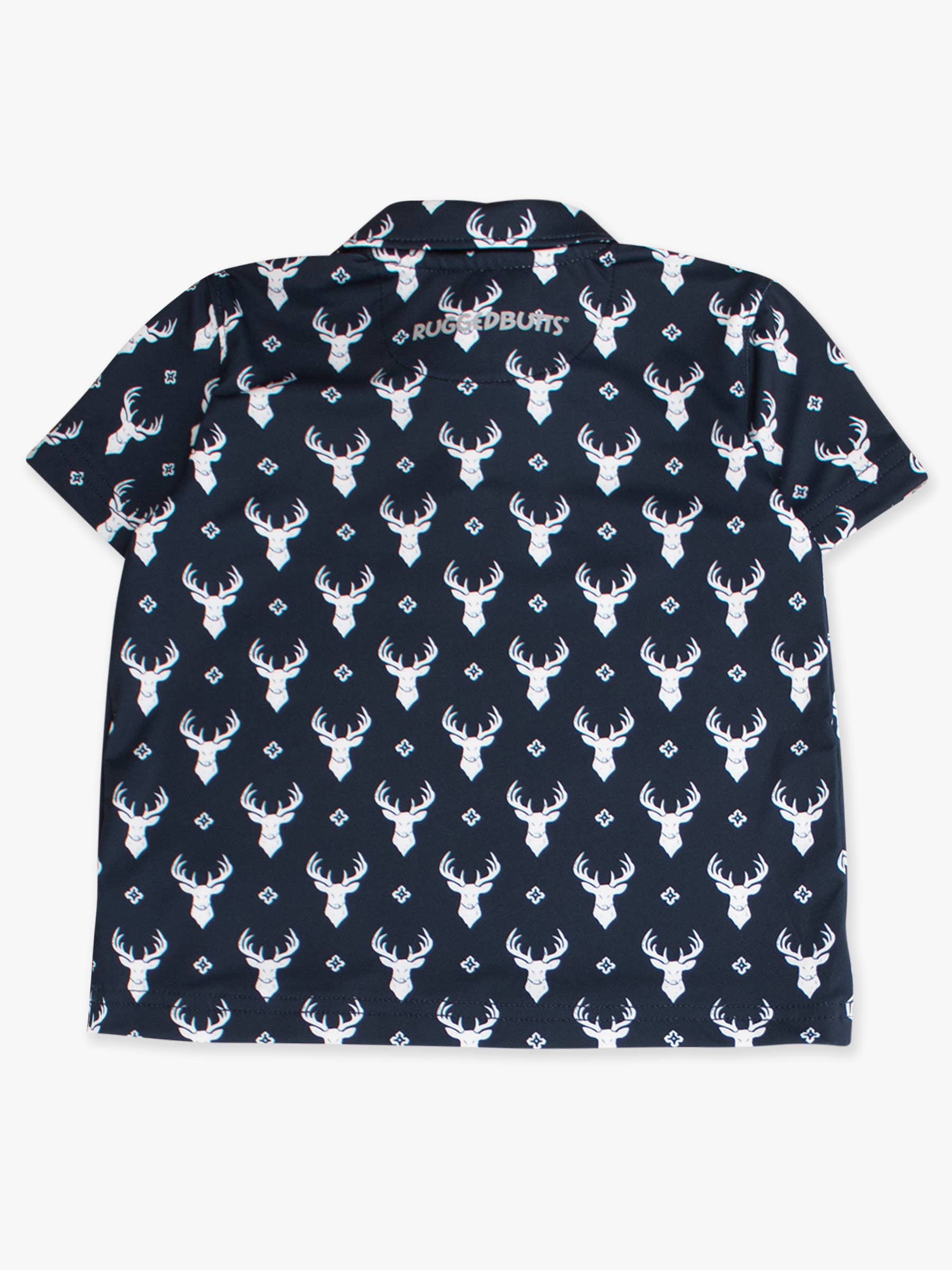 Boys Little Deer Lodge Knit Short Sleeve Performance Polo