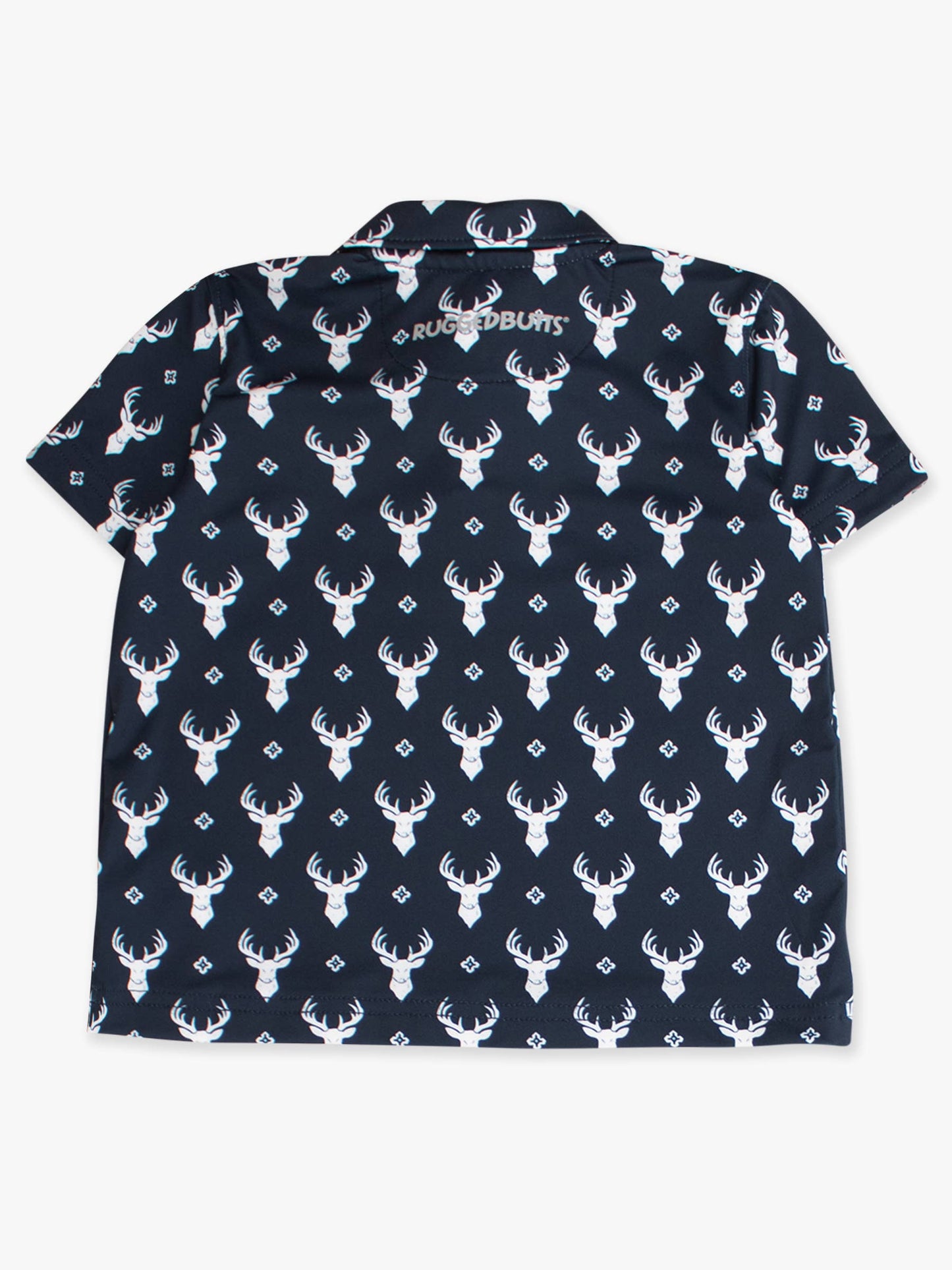 Boys Little Deer Lodge Knit Short Sleeve Performance Polo