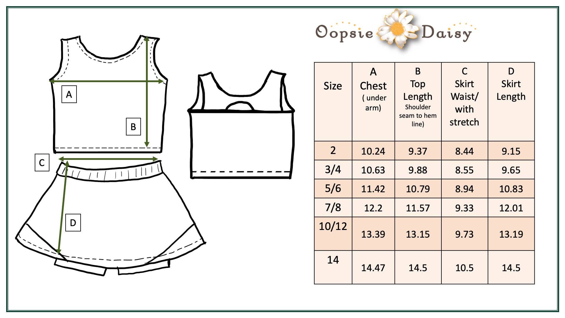 Kids Floral & Coral 2 Piece Athletic Active Skirt Sport Set