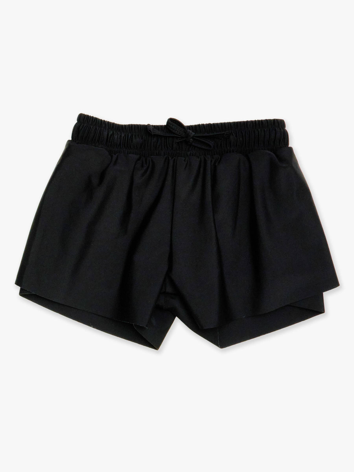 Girls Black Active Butterfly Shorts